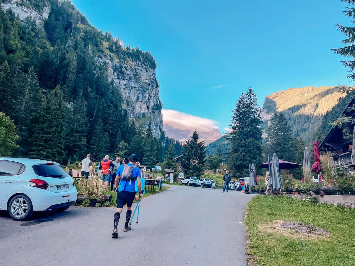 First aid station of the MXTREME 100km in the Swiss Alps